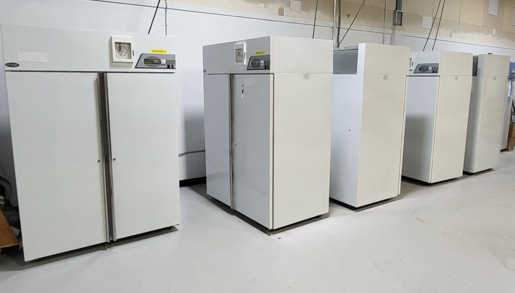 A few of the accelerated aging chambers at Quest Engineering Solutions